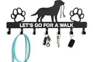 GOOD NIGHT LOVE Dog Leash Holder for Wall - Leash Holder Wall Mount 15"x8" - Key Holder for Wall Decorative - Key Rack Gift for Dog Lovers - Dog Leash Hooks for Wall - Dog Mom Gifts for Women