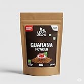 Leafy Organic Guarana Powder 1,000mg Per Serv, 10.5 Ounces | Raw, Bulk Superfood, Coffee Substitute, Vegan Friendly, & Non-GMO