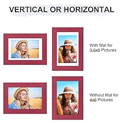 Vittanly 4x6 Picture Frame, Engineered Wood with