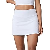 UNISSU Hugcurve Tennis Skirts for Women with Inner Pockets High Waisted Athletic Skorts for Running Golf Workout Sports