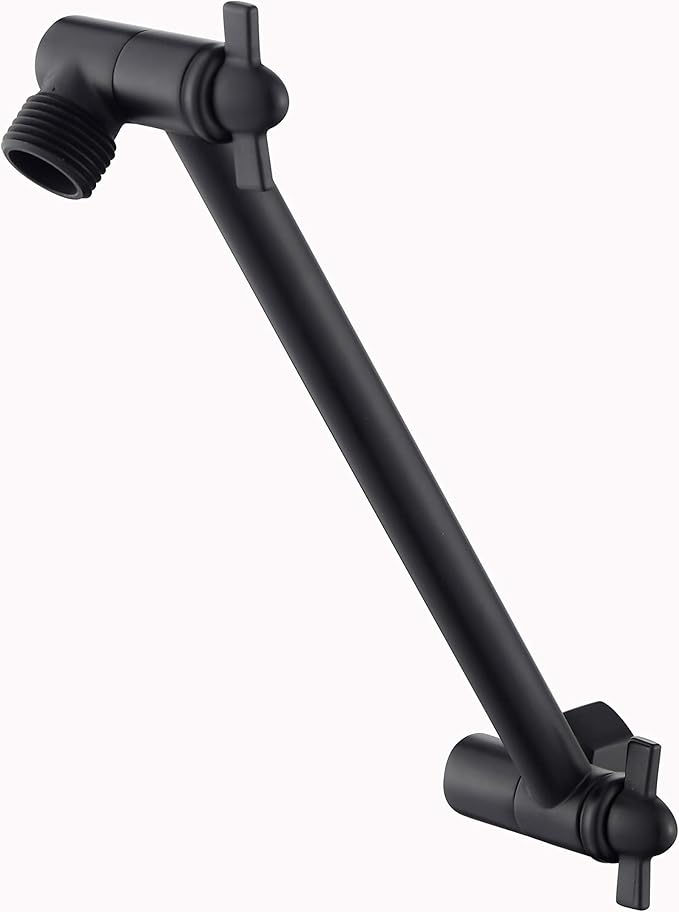 Burginwin Solid Brass Adjustable Shower Extension Arm for Shower Head