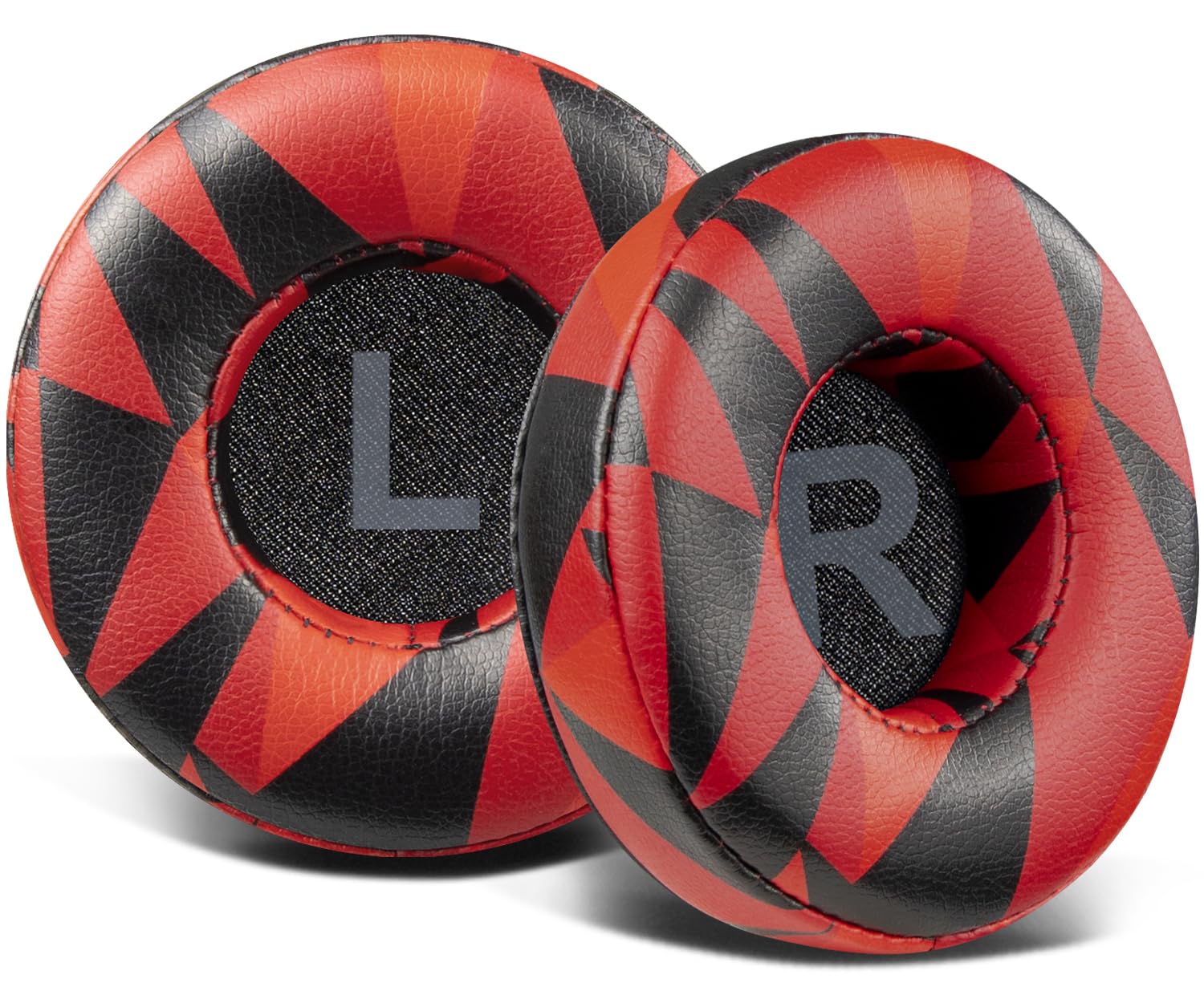 SOULWIT Earpads Replacement for JBL Tune 450BT/Tune 460BT/Tune 500BT/Tune 510BT/Tune 520BT/JR 300BT/JR 310BT/E40BT/Junior 320BT, Ear Pads Cushions with Soft Protein Leather - Red Storm