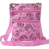 Disney Passport Bag Crossbody Travel Mickey Minnie Eeyore Stitch Cheshire All Over Print
