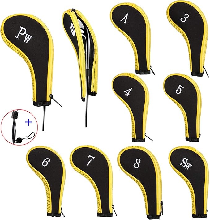 EDATOFLY 10 Piezas Fundas Palos de Golf Fundas de Hierro para Golf