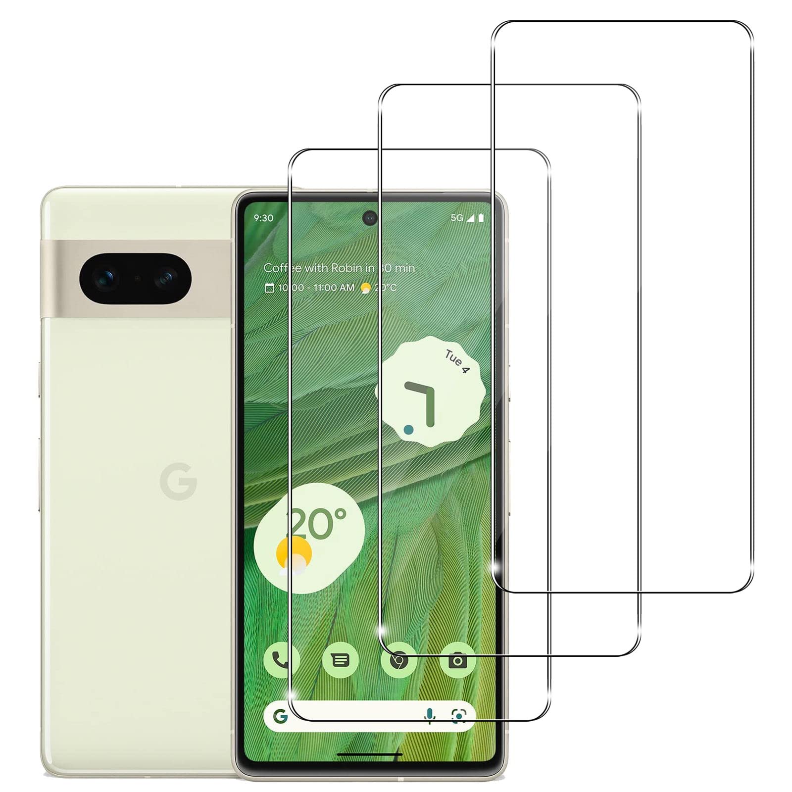 [Pack of 3] Tempered Glass Screen Protector for Google Pixel 7, 9H Tempered Glass Film, Anti-Scratch Glass Film, Free from Scratches, HD Screen Protector for Google Pixel 7