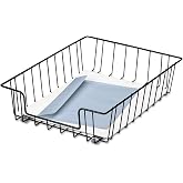 Fellowes Workstation 3" Letter Desk Tray Organizer, Wire, Black (60112)