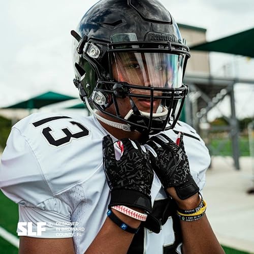 black shield football helmet Barnett Eyeshield / Visor, eyes-shield, SP face mask Ohio State Buckeyes Helmet Riddell