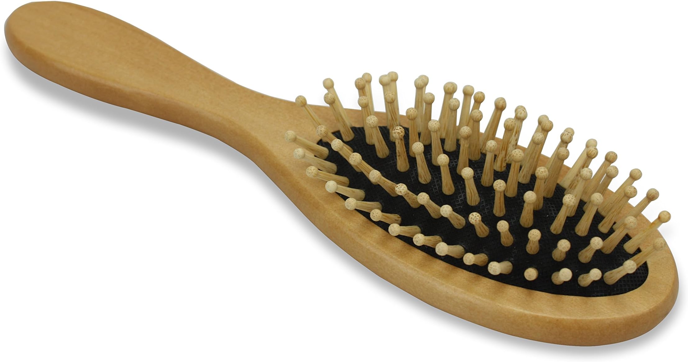 Wooden hairbrush, detangling antistatic massage brush, 22.5cm (9 inch)