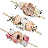 mligril Baby Girl Floral Headbands- 3pcs Nylon