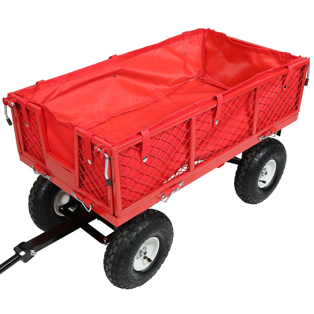 New Red Liner for Garden Cart Wheelbarrow Wagon Pull Dump Utility 600D