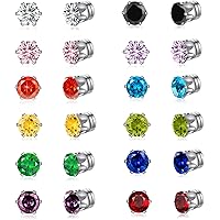 2 Paia Orecchini Magnetici Falsi Di Calibro In Acciaio - Foto 5