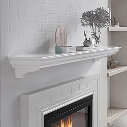 Fireplace Mantel with Invisible Heavy Duty Wood