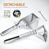 Sopito Potato Ricer Stainless Steel Masher with Silicone Handle 15oz Capacity view 7