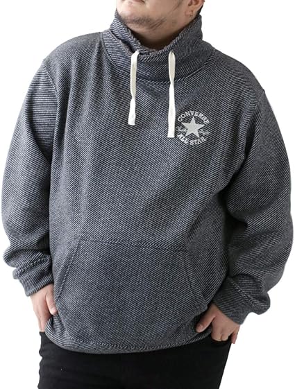 Amazon コンバース トレーナー おおきいサイズ メンズ スウェット プルオーバー 裏起毛 ニットフリース ハイネック スピンドルネック ゆったり トレーナー パーカー 通販