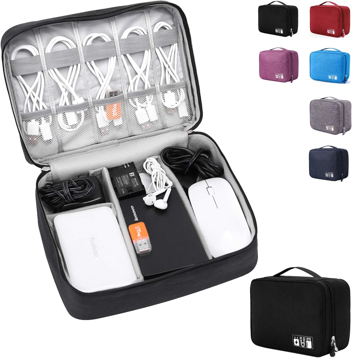 Electronic Organizer Travel Universal Cable Organizer Electronics