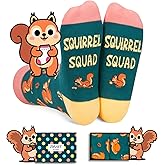 Zmart Funny Squirrel Gifts - Squirrel Socks for Women Men, Novelty Cute Socks for Teens