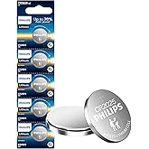 Philips CR2025 Battery 5 Pack | CR 2025 Batteries | Up to 70% More Power | 10 Year Shelf Life | CR 2025 3v Lithium Coin Batte