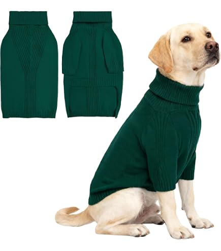 E dogセーター Amazon.com : Dog Sweater for XXXL Dogs Thermal Knitted Big Dog
