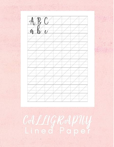 Calligraphy Lined Paper Hand Lettering Calligraphy Book 160 Sheet Pad Press Modern Lettering Practice 9781798623879 Amazon Com Books