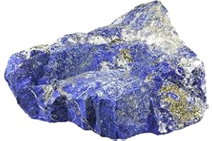 ERLIWAY Lapis Lazuli Raw Crystals, Large 1.25-2.0" Healing Crystals Natural Rough Stones Crystal for Tumbling, Cabbing, Fountain Rocks, Decoration, Polishing, Wire Wrapping, Wicca & Reiki