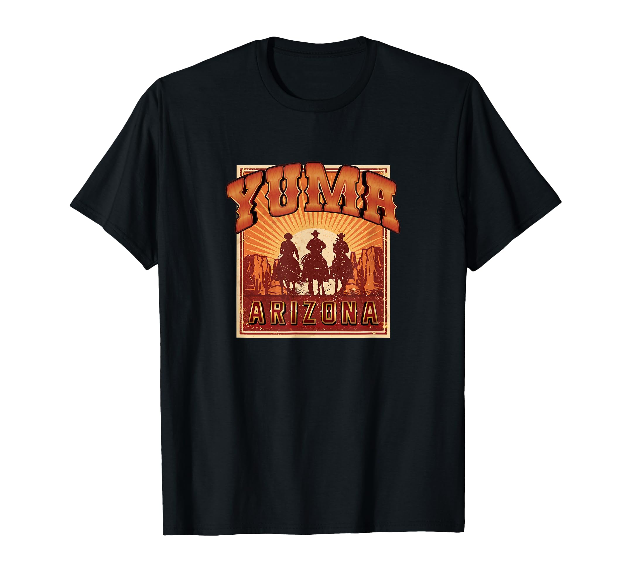 Yuma Arizona USA Old West Desert Sunset Cowboys Souvenir T-Shirt