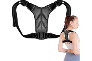 Back Brace for Posture Correction, Adjustable Posture Corrector for Women & Men, Breathable Upper Back Brace for Back Pain & 