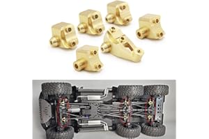 RCLions Heavy Duty 67g Brass Front Rear Axle Lower Shock Mount for TRX6 6X6 1/10 RC Car Upgrades Accessories
