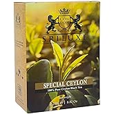 SRILUXE - Premium Quality Loose Leaf Ceylon Organic Black Tea Exquisite Taste and Aroma 100% Natural Freshly Harvested From Sri Lanka (250g)