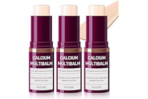 GENERIC 3pcs Calcium Volume Multi Balm,Calcium Multi Balm,Wrinkle Core Stick，Korean Collagen Moisturing Stick, Anti-aging, Hydrating, Almond & Vitamin E for Lip Balm Eye Cream Neck