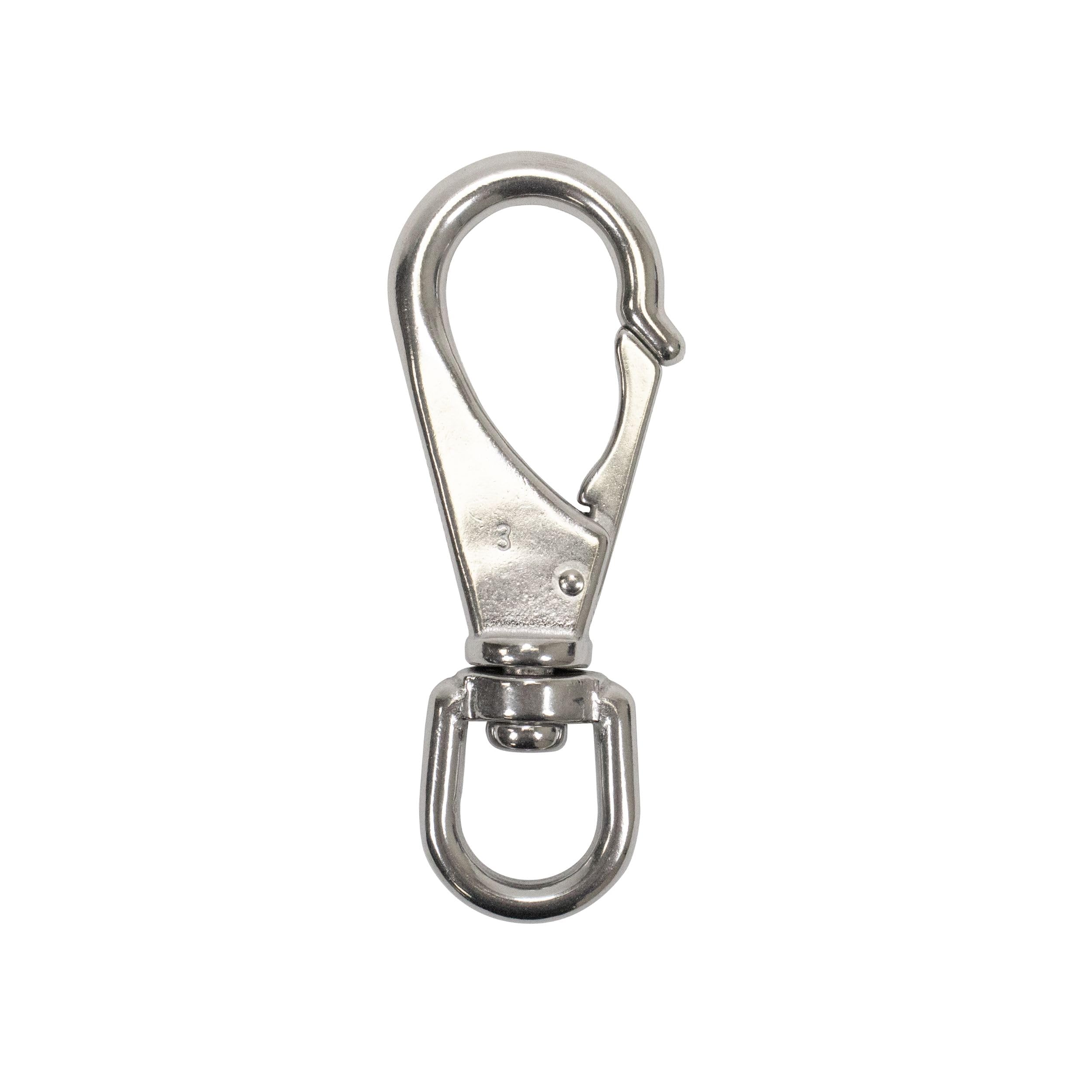 Scuba Choice 11.8cm Stainless Steel Swivel Eye Snap Hook Marine Clip Size #7, 16mm Opening