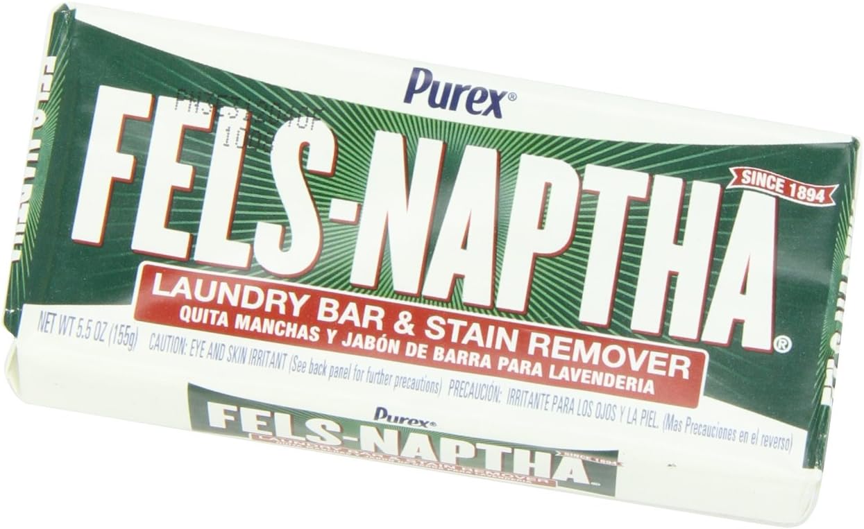 Fels Naptha Laundry Bar and Stain Remover, 5 Ounce: Health & Personal Care