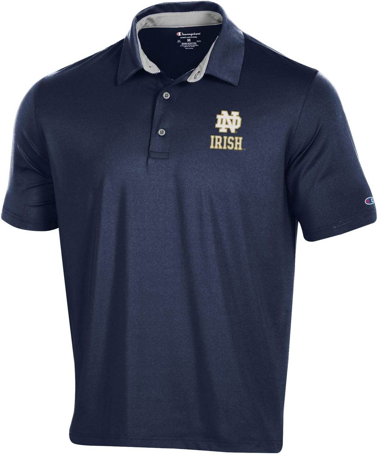 Champion Men's NCAA Team Color Polo Golf Shirt with Embroidered Logo: Clothing