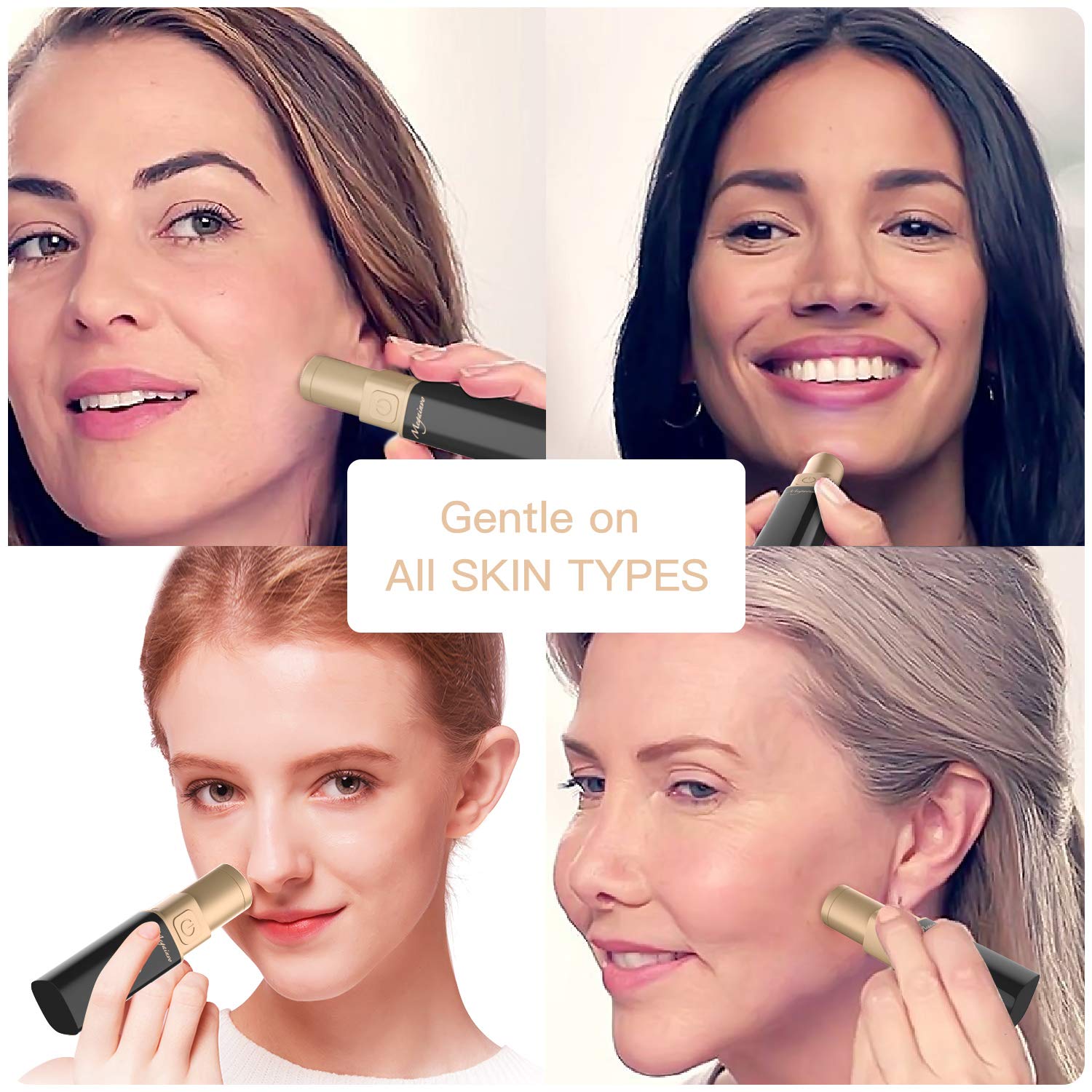 Facial Hair Removal Women Remover Pubic Finishing Touch Painless Rechargeable Face Razor for Ladies,Girls,Face,Peach Fuzz,Lip,Chin,Women\'s Mini Electric Face Trimmer Shaver