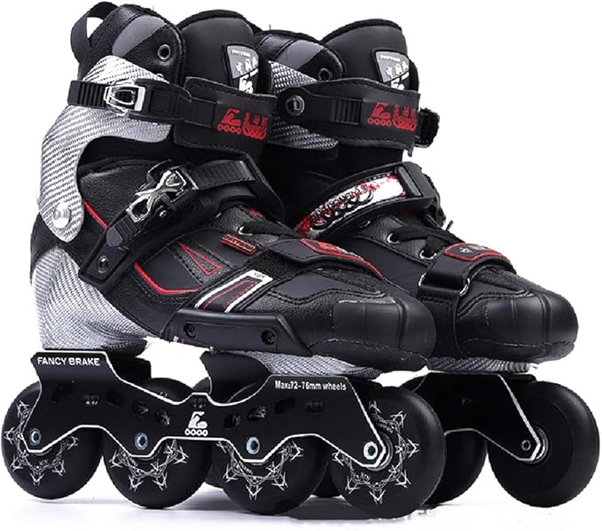 Professional Adult Inline Skates, High End Fancy Flat Figure Skates
