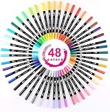 Funnasting Dual Tip Colouring Pens 48 Colours Brush & Fineliner Pens view 2