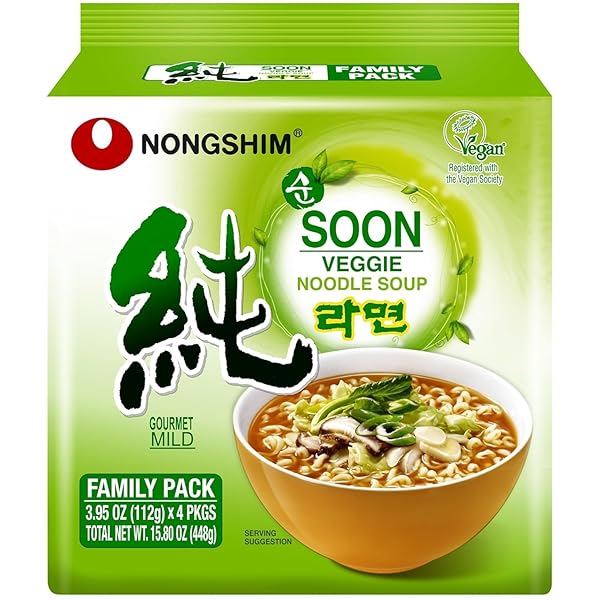 NONGSHIM GOURMET SOON VEGGIE RAMYUN VEGAN 4 PACK,...