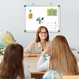 Dollar Boss Magnetic Whiteboard 30 x 40 cm Double-Sided with Aluminum Trim view 6