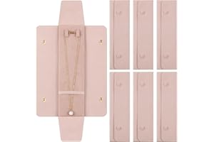 Remuuly 6Pcs/12 Pcs Necklace Travel Case No Tangle Necklace Pouch Travel Jewelry Organizer Bridesmaid Gifts for Wedding Christmas Microfiber Jewelry Pouch Storage Bag for Women