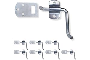 Mega Cargo Control 8 - Pack Corner Side Gate, Stake Bed Latches Bracket Set for Utility Trailer, Stake Body Gates, Sheds, Wood, Trucks & Trailer