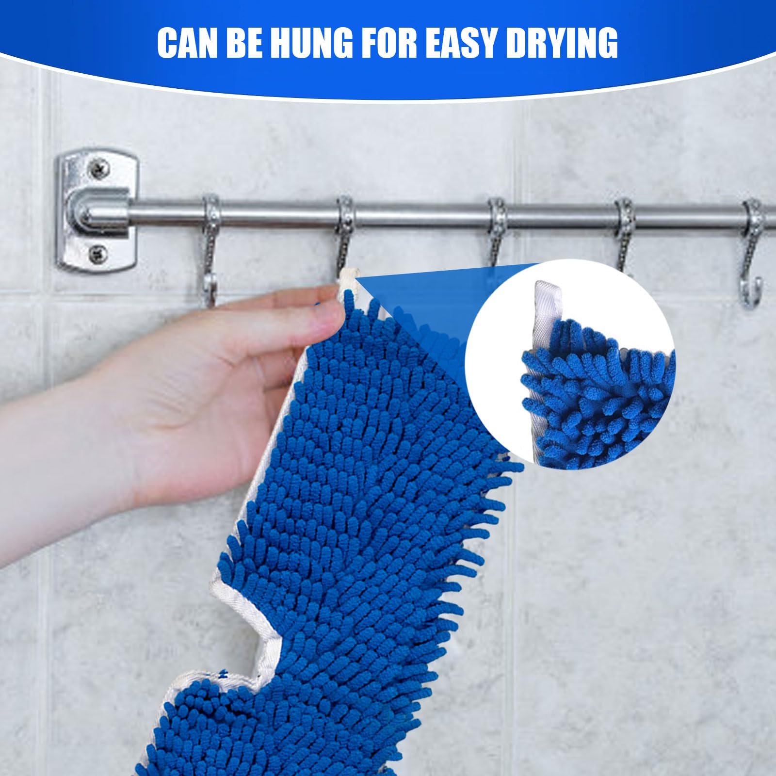 Dovcleing 2 Pack Microfiber Mop Refills Compatible with O-Cedar Dual-Action Flip Mop Resuable Replacement Mop Heads for Dry & Wet Use