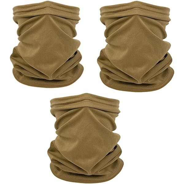 ネックウォーマー supreme Bandana Fleece Neck Gaiter tan Amazon.com: Coyote Brown Neck Gaiter, tan face mask bandanas men