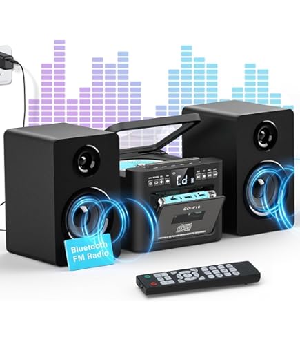 Amazon.com: Jensen MCR-1500 Vintage Stereo Portable CD/MP3 Dual