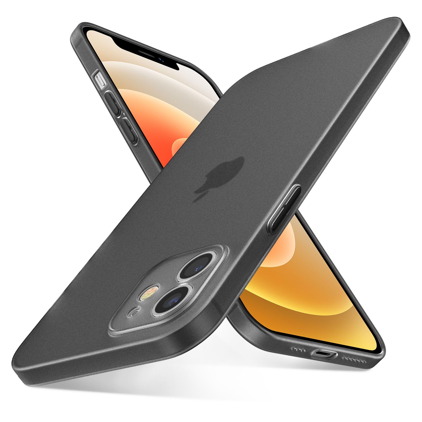 QLTYPRI Ultra Thin Case for iPhone 11 Case 6.1 inch with Full Coverage Camera Protection, Translucent Matte Slim Lightweight Soft Silicone TPU Bumper Shockproof Phone Case Cover for iPhone 11 – Black — image 1