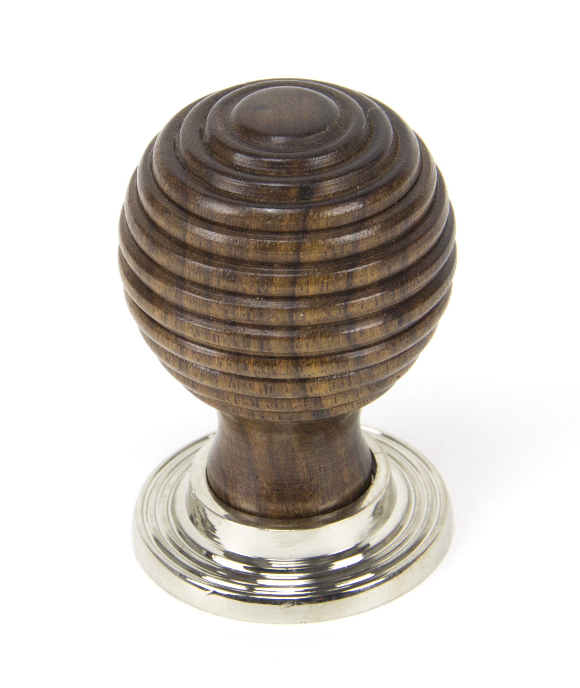 From The Anvil Rosewood and Polished Nickel Beehive Cabinet Knob 38mm 83874