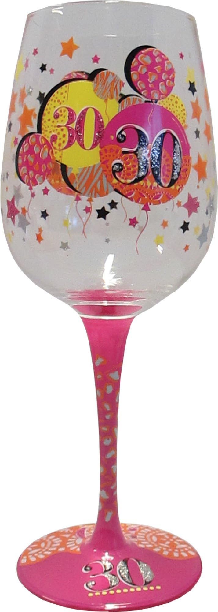 Chin Chin 30th Birthday Wine Glass