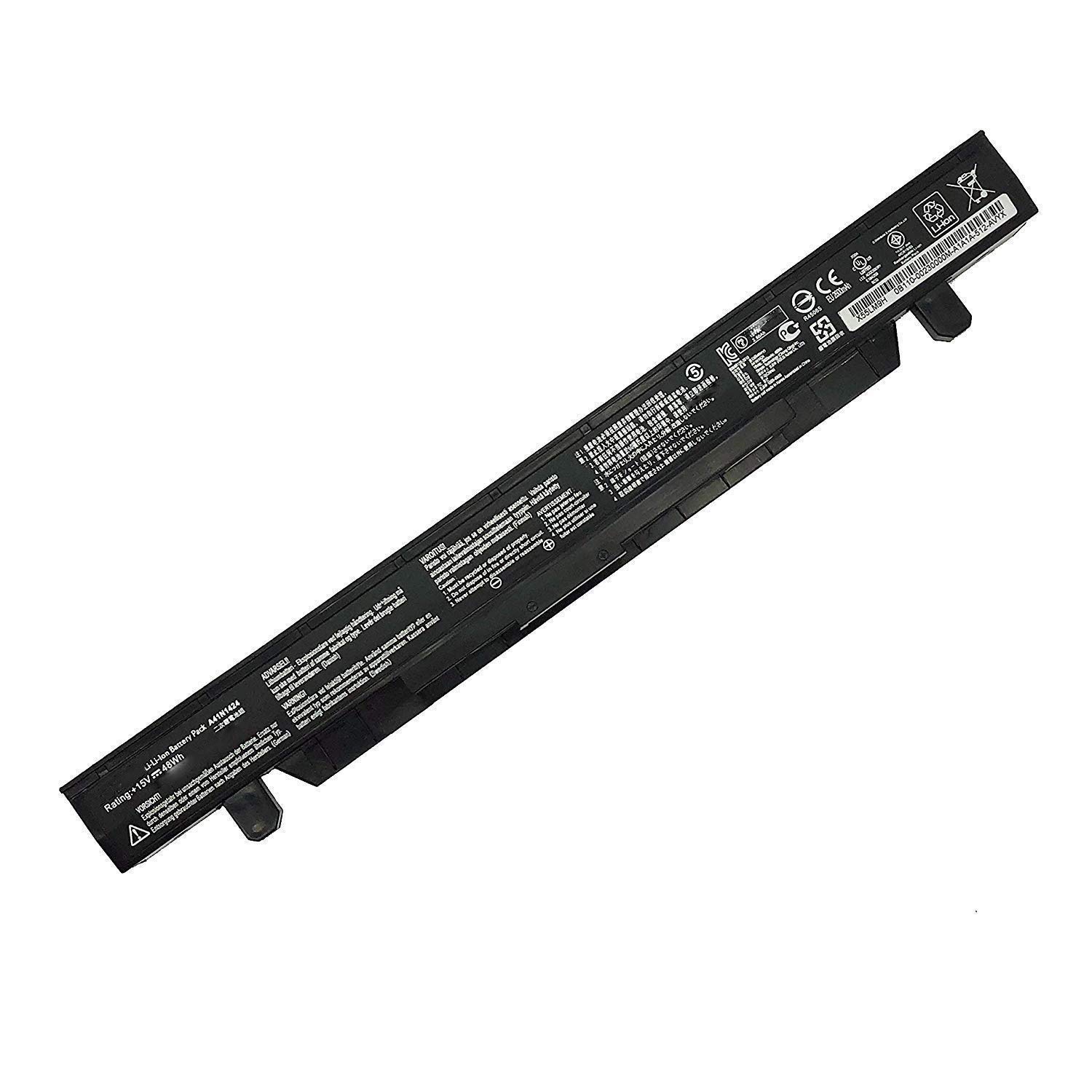 A41N1424 A411424 Laptop Battery Replacement for Asus ZX50J ZX50JX ZX50JX4200 ZX50JX4200-154ASC52X10 ZX50JX4720 ZX50V ZX50VW ZX50VW 6300 ZX50VW 6700 G552JX G552VL G552VW G552VX (15V 48Wh)