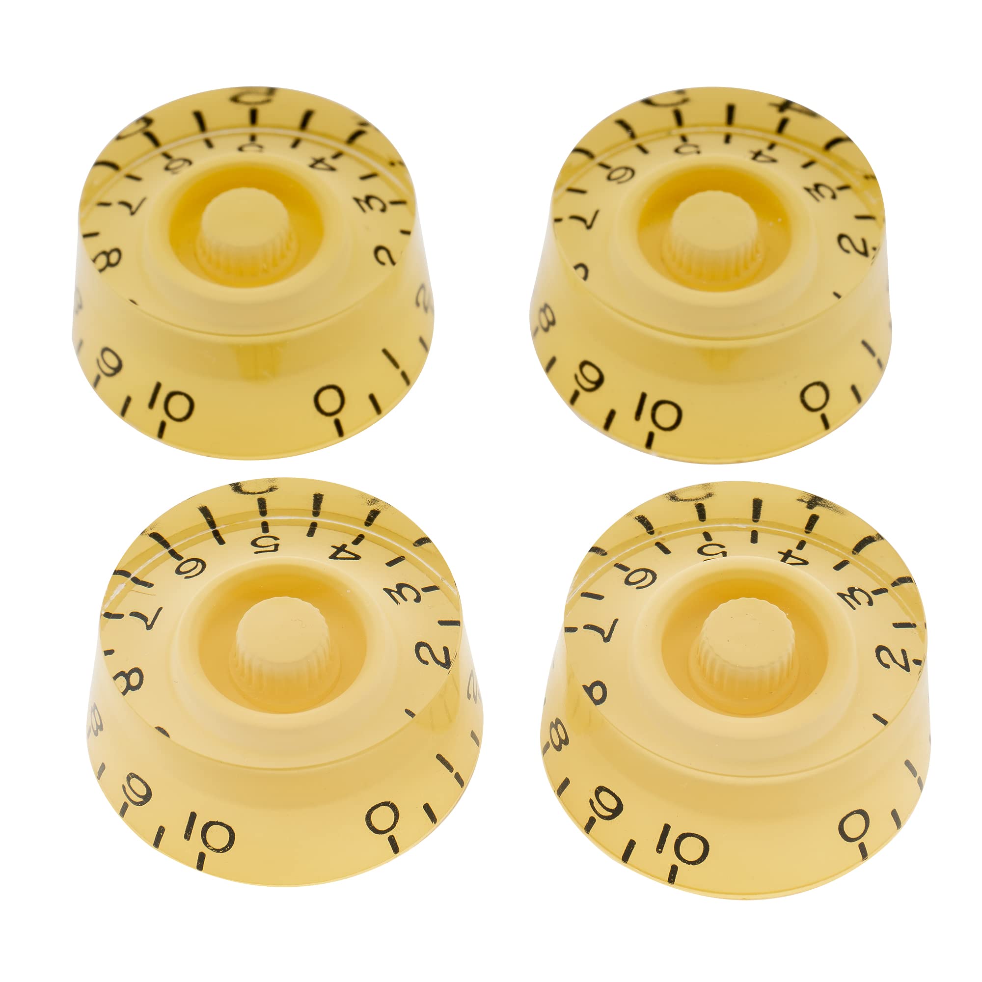 Musiclily Pro Imperial Inch Size Control Speed Knobs Compatible with USA Made Les Paul Style Electric Guitar, Cream (Set of 4)
