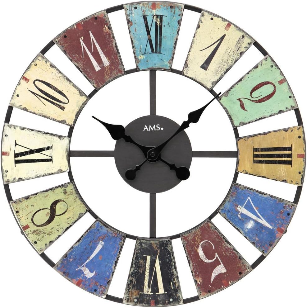 AMS Uhrenfabrik Clock, Silver, 50 x 3 x 467 cm