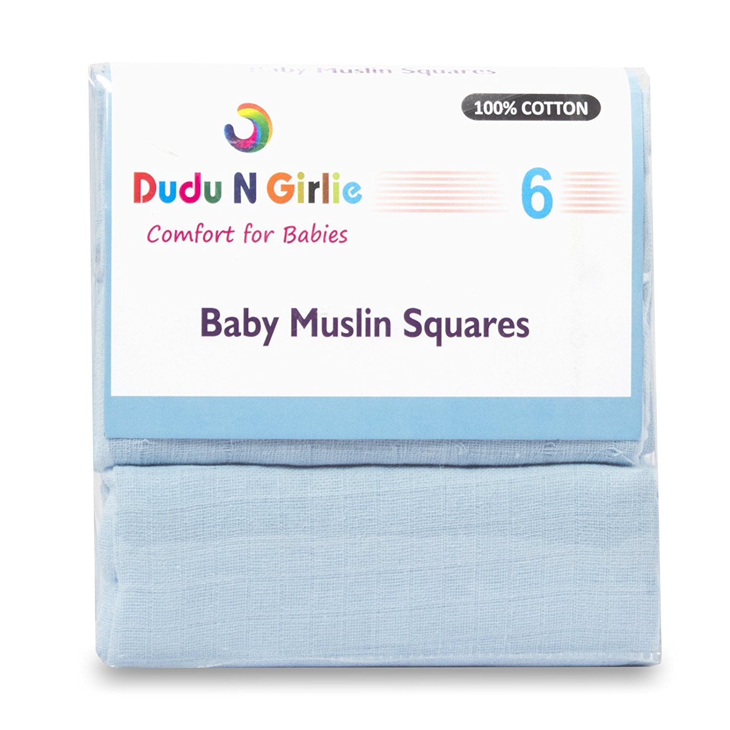 Dudu N Girlie Premium High Quality Baby Muslin Squares, 70 cm x 70 cm