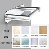 WZRUA Self Adhesive Toilet Roll Holder Chrome Double Post Pivoting Arm view 6